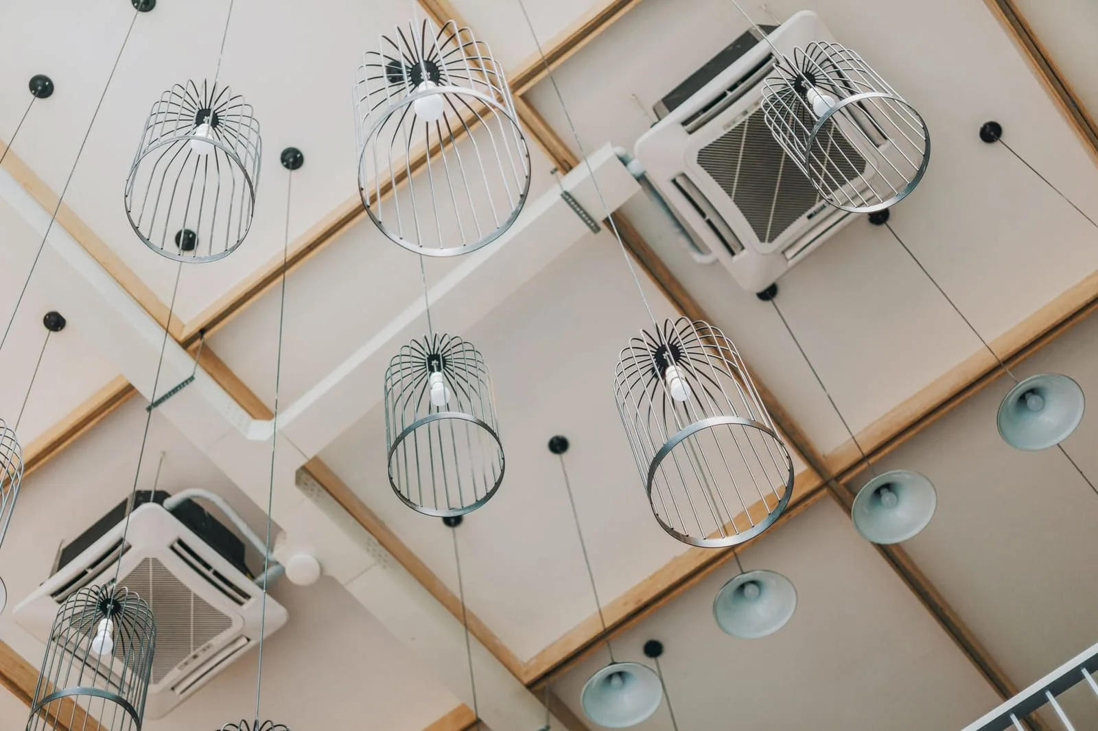 Ceiling air vent register in a home
